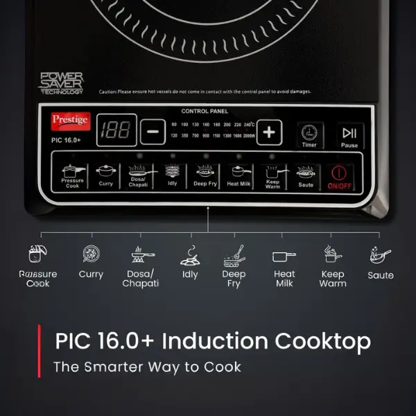 Prestige PIC 16.0 Plus 2000 Watts Induction Cooktop