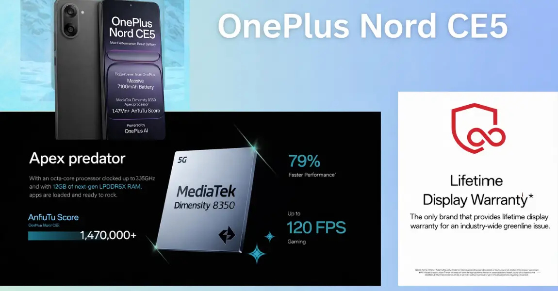 OnePlus Nord CE5 smartphone