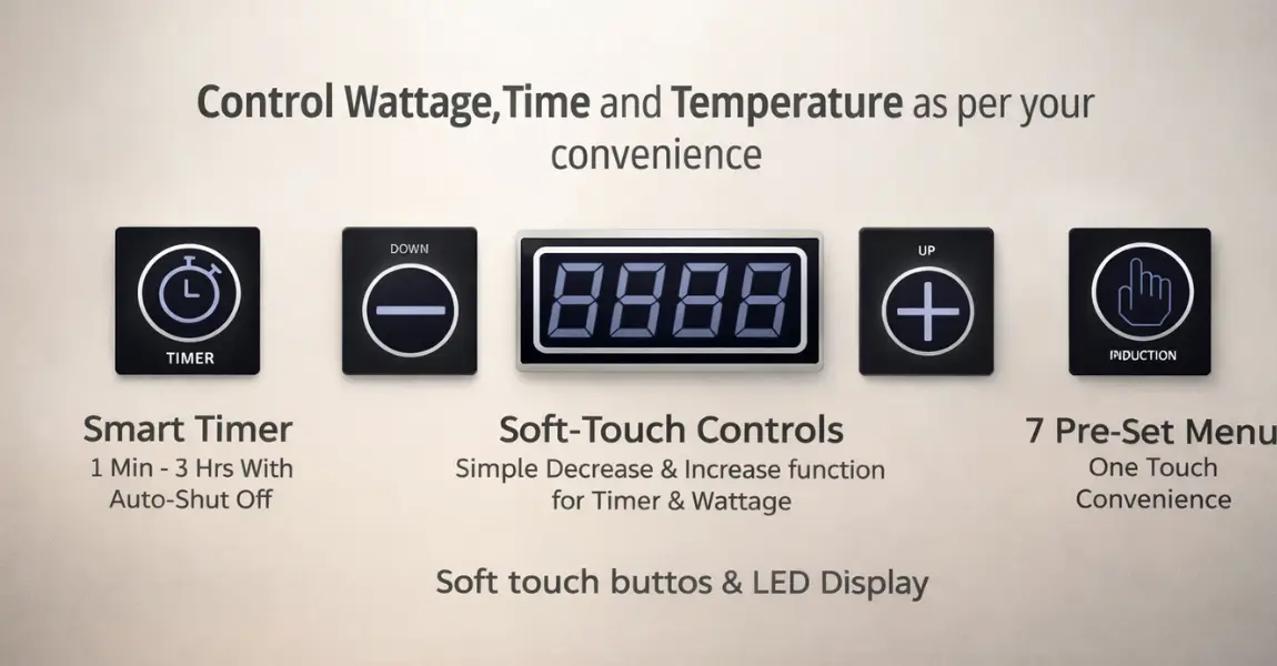 Pigeon Cruise 1800 Watt Induction Cooktop (AI genrated image)