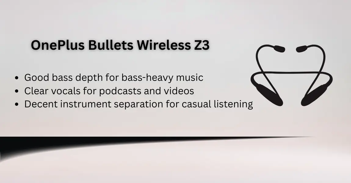 OnePlus Bullets Wireless Z3 wireless neckband earphones / image used for illustrative purpose